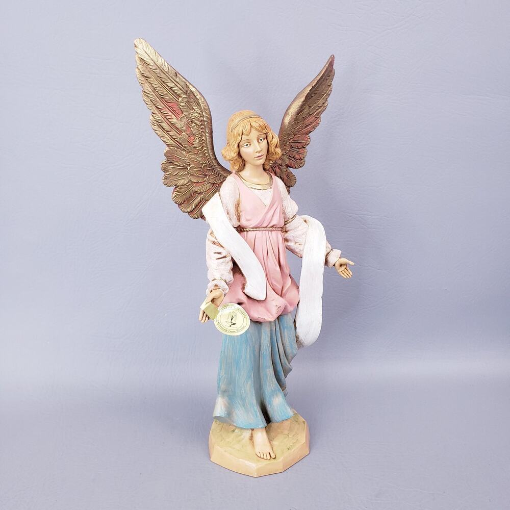1995 Fontanini Standing Angel 12" Scale Figurine Collectible Creche 72919 w/ Box